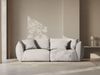 Micadoni Sofa Chris 3-Sitzer Strukturierter Stoff Natur Bild 4