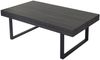 Mendler 'Kos T576' Couchtisch, FSC-zertifiziert, dunkle Metall-Füße, Schwarze Eiche-Optik, 40 x 110 x 60 cm Bild 3