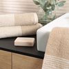 CAWÖ Gästetuch - Luxury Home, C Two-Tone, Walkfrottier Natur 30x50cm Bild 5
