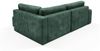 Ecksofa mit Schlaffunktion NATALIA XL in Stoff Tilia Grün Ottomane Rechts Bild 3