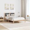 vidaXL Bettrahmen Dunkelgrau 120 x 190 cm Massives Kiefernholz 878135 Bild 4