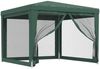 vidaXL Partyzelt mit 4 Mesh-Seitenwänden Grün 3x3 m HDPE 319228 Bild 2