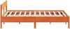 vidaXL Massivholzbett ohne Matratze Wachsbraun 200x200 Kiefernholz 3216211 Bild 5