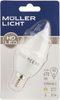 Müller-Licht HD-LED Lampe Kerzenform Ersetzt, 40 W, Plastik, E14, weiß, 3,7 x 3,7 x 10,3 cm dimmbar [Energieklasse F] Bild 5
