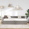 vidaXL Eckbettgestell mit Kopfteil Taupe 90 cm x 190 cm Stoff 42016040 Bild 3