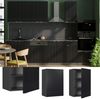 Hängeschrank Fame-Line Schwarz gestreift 50 cm Vicco Bild 2
