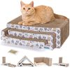 nobleza Kratzpappe Katze Kratzbrett Kratzpappe für Katzen 3 in 1 mit Katzenminze Bild 1