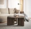 Selsey 'Preffines' Couchtisch rund, Holzoptik Nussbaum Wisconsin, ca. 41 x 89 x 89 cm Bild 2