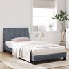 vidaXL Bett mit Matratze "Hanko" Dunkelgrau 100x200 cm Samt 3208581 Bild 3