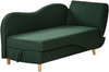 Chaiselongue Leinenoptik grün mit Bettkasten rechtsseitig MERI II Bild 5