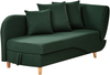 Chaiselongue Leinenoptik grün mit Bettkasten rechtsseitig MERI II Bild 4