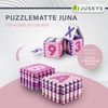 Juskys 'Juna' Kinder Puzzlematte, 36 Teile, rutschfest & abwischbar, ab 10 Monate, EVA Schaumstoff pink, 189 x 189 cm Bild 2