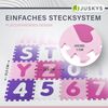 Juskys 'Juna' Kinder Puzzlematte, 36 Teile, rutschfest & abwischbar, ab 10 Monate, EVA Schaumstoff pink, 189 x 189 cm Bild 3