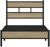 vidaXL Bettgestell ohne Matratze Sonoma-Eiche 75x190 cm Holzwerkstoff 4017244 Bild 4