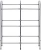 vidaXL Kistenregal für 6 Kisten Silbern 96x33x116 cm Stahl 285213 Bild 3