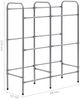 vidaXL Kistenregal für 6 Kisten Silbern 96x33x116 cm Stahl 285213 Bild 5