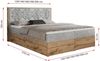 Boxspringbett mit Kopfteil und Topper, Polsterbett - NESSI - 180 x 200 cm - Hellgrau Velvet - H4 - Topper T25 Bild 5