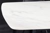 Eleganter Esstisch VENEZIA 160cm weiss-schwarz Marmor-Optik Keramik schwarzes Metall-Gestell Retro Bild 4