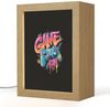 OnlyWow Nachttischlampe Lightbox Illustration - Graffiti - Farbenfroh - Controller - Jungen, Dimmbar, Farbwechsel, LED, Warmweiß, Kaltweiß, Neutralweiß Einstellbar, Nachtlicht, Kinder- und Babyzimmer, Dimmbar, mit Kabel, Tischleuchte Bild 4