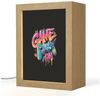 OnlyWow Nachttischlampe Lightbox Illustration - Graffiti - Farbenfroh - Controller - Jungen, Dimmbar, Farbwechsel, LED, Warmweiß, Kaltweiß, Neutralweiß Einstellbar, Nachtlicht, Kinder- und Babyzimmer, Dimmbar, mit Kabel, Tischleuchte Bild 5