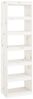 vidaXL Bücherregal/Raumteiler Weiß 60x30x199,5 cm Massivholz Kiefer 808179 Bild 2