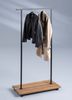 Garderobenständer >Eisenach< in schwarz Eiche braun aus MDF - 80x161x40 (BxHxT) Bild 3