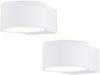 2er SET LED Wandlampen Weiß mit Up and Down Licht, Ø 10,5cm Bild 2