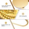 ZMH LED Wandleuchte Innen Wandlampe - 12W Treppenhauslampe 41cm Gold Flurlampe Modern Design 3000K Warmweiß Minimalistische Wandbeleuchtung für Schlafzimmer Wohnzimmer Flur Treppenhaus Küche Bild 4