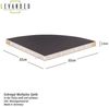Levandeo® Wandregal, Wandregal Eckregal Schwarz Hängeregal Schweberegal Wanddeko Regal Bild 2