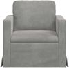 vidaXL Sofa Hellgrau 78 x 78 x 80 cm Samt 42024404 Bild 4