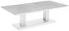 Gartencouchtisch Heis aus Aluminium und Glas, modern und höhenverstellbar, weiß, 150x79 cm Bild 1