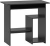 Schreibtisch mit Tastaturablage & Ablagefächern, 80x45x75 cm, Schwarz Bild 5
