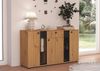 Kommode Salsa 2 Lamellenoptik Anbauwand Wohnwand Sideboard MDF Eiche Artisan Bild 5