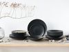 Lava Stone Schwarz, Tellerset 18-tlg (mo) Bild 2