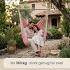 XXL Hängesessel Relaxsessel 185x130cm bis 150kg in Rosa Bild 3