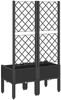vidaXL Pflanzkübel mit Rankgitter Schwarz 80x40x142 cm PP 367923 Bild 5