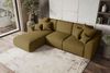 99rooms Gusto Ecksofa Strukturstoff NEVE Khaki Links mit Schlaffunktion Bild 3