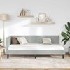 vidaXL Eckbettgestell mit Kopfteil Hellgrau 100 cm x 200 cm Samt 42016358 Bild 3