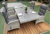 Gartenmöbel Set Vigo / Parma grau 9teilig Gartenmöbel Set Polyrattan Bild 2