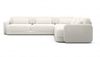 Ecksofa Valencia L-Form Stoff - Boucléstoff - Weiß Bild 3