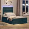 vidaXL Bett mit Stauraum und LED mit LED Dunkelgrün 120 x 200 cm Samt 3372660 Bild 5