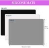 3er Set Silikonmatte 30x40 cm Antihafte Arbeitsmatte Dunkelgrau Weiß Schwarz Bild 2