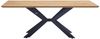 HOME DELUXE Essgruppe Eckig AVENCIA inkl. Sternfuß - 200 x 120 cm Light Oak 8 Stühle Hellbraun Bild 5