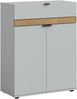 Schuhkommode B/H/T: 75x98x37 cm in grau Nachbildung und Evoke Oak Nachbildung Bild 1