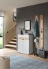 Schuhkommode B/H/T: 75x98x37 cm in grau Nachbildung und Evoke Oak Nachbildung Bild 5