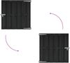 vidaXL Gartentor 100 x 100 cm WPC und Aluminium Schwarz 42039043 Bild 5