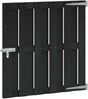 vidaXL Gartentor 100 x 100 cm WPC und Aluminium Schwarz 42039043 Bild 2