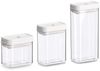 ZELLER 14775 Vorratsdose 670 ml aus Kunststoff transparent, Deckel creme ca. 11 x 7 x 15 cm Bild 4