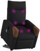 vidaXL Elektrischer Massagesessel mit Aufstehhilfe Schwarz Stoff 3324032 Bild 3