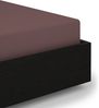 Heckett and Lane Mako Satin 1 x Spannbettlaken 90x200 cm Elementi Marsala Brown Bild 2